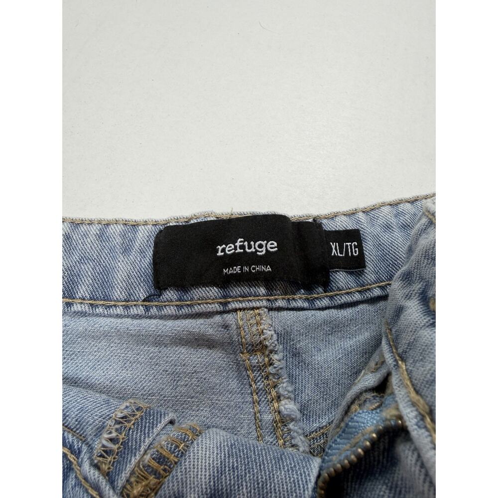 Refuge Women's Skort Blue Denim High Waist Mini Shorts XL - Picture 8 of 9